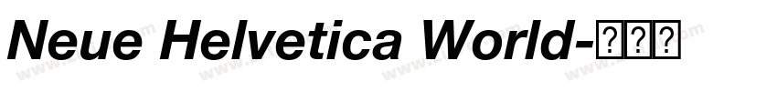 Neue Helvetica World字体转换 Neue Helvetica World字体转换